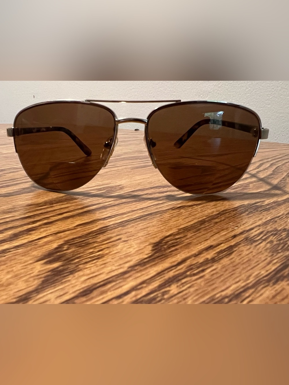 +2.75 Aviator Sunglasses - Brown Lenses